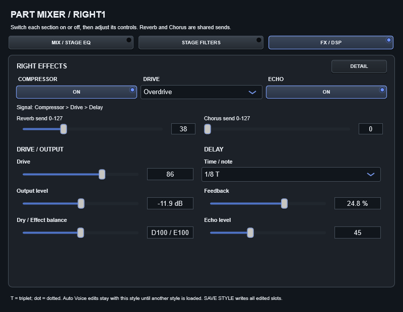 RIGHT effects editor